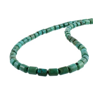 Turquoise Beads Necklace,925 Silver handcrafted 18&quot; Beaded Strand,Turquoise gemstone Jewelry,adjustable lobster claw chain,Gift for her