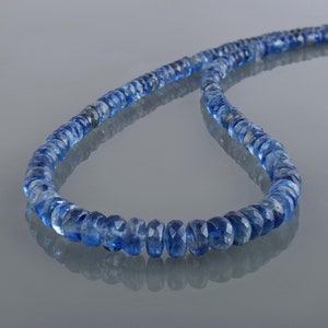 Excellent Quality Blue Kyanite Necklace,Genuine Kyanite Blue Crystal Gemstone Necklace,Taurus Birthstone Jewelry,Healing Chakra Stone Gift