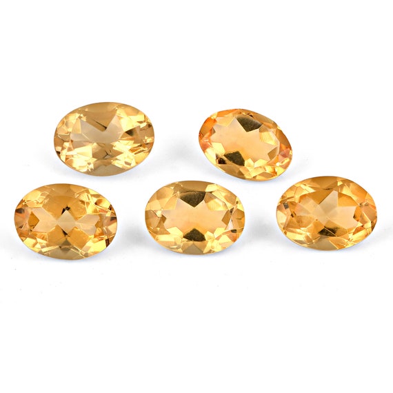 Loose Citrine Cut Stone Genuine Citrine Gemstone 5x7 mm Etsy