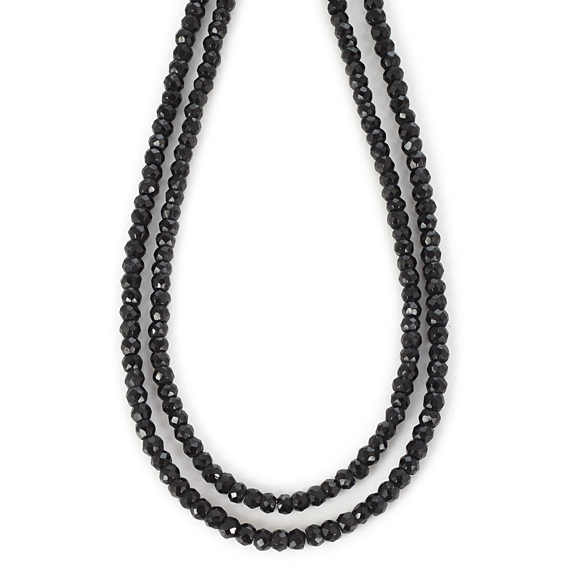 Natural Black Spinel Necklace, Black Spinel Jewelry