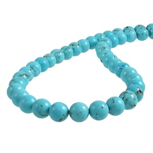 Natural Turquoise Beads Necklace,Handcrafted 925 Sterling Silver Turquoise Jewelry,Turquoise Gemstone Necklace,Boho Choker turquoise Gift