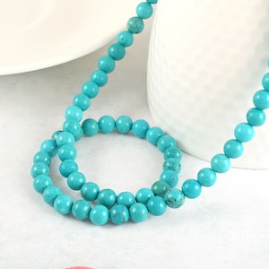 Natural Turquoise Necklace Turquoise jewelry gemstone necklace gemstone statement necklace gemstone beaded jewelry Sterling Silver Claps