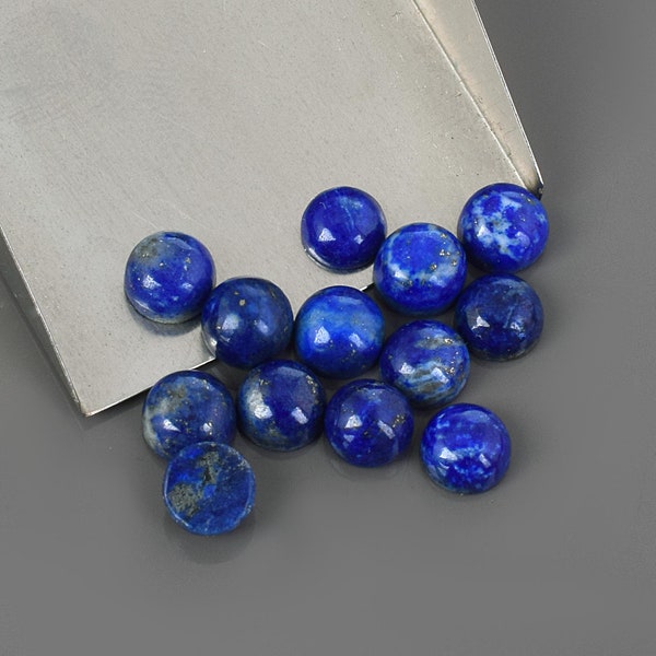 Mix lot Natural Lapis Stone, Blue Lapis Lazuli Gemstone Cabochon ,6MM Round Golden Fire Lapis,Lapis Lazuli Loose Stone Cab,Lapis Studs Gift