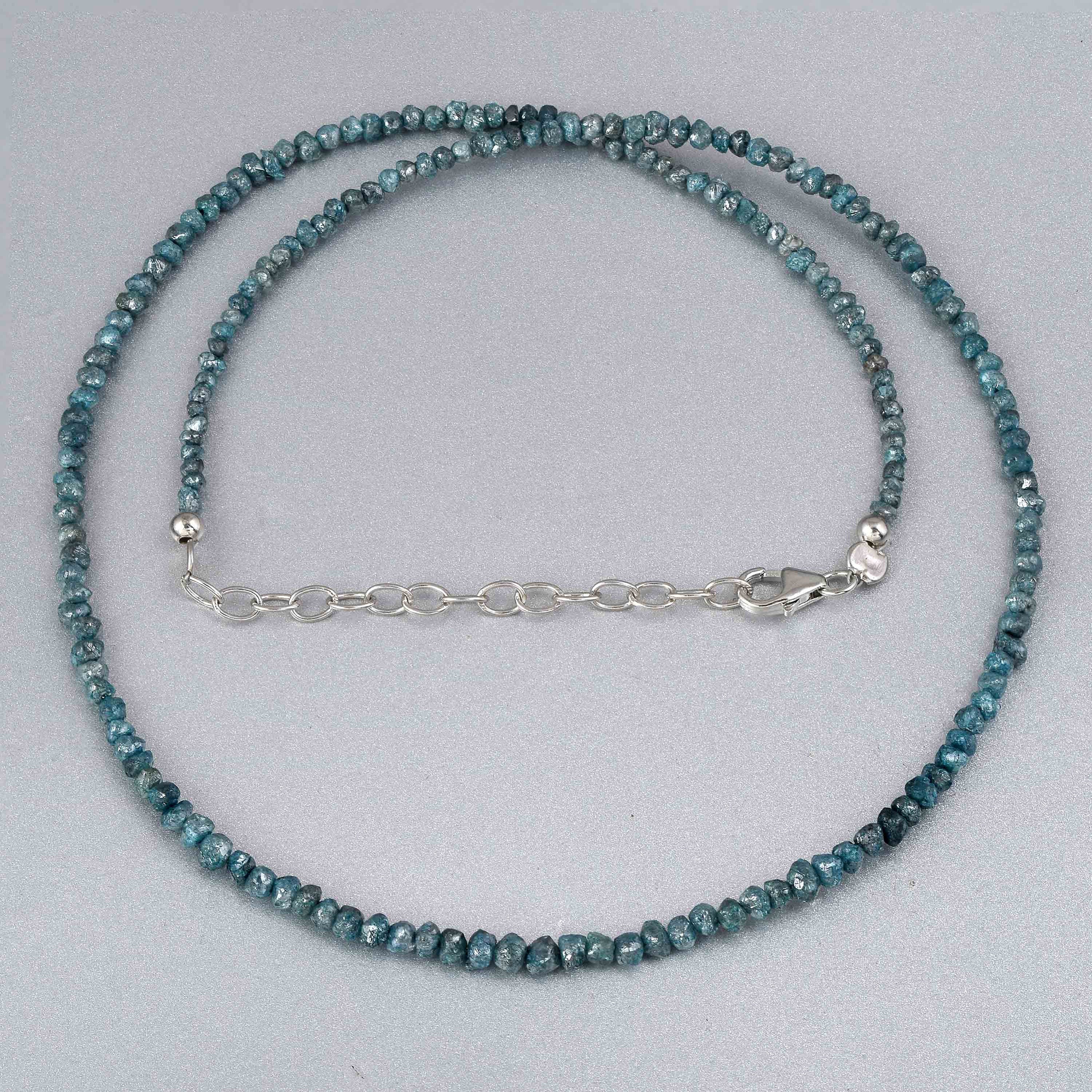 Blue Diamond Necklace,Raw Diamond Necklace Rough Diamond Jewelry,uncut Diamond Nuggets beads,Beaded Diamond Jewelry,April Birthstone Gift Blue Diamond Necklace,Raw Diamond Necklace Rough Diamond Jewelry,uncut Diamond Nuggets beads,Beaded Diamond Jewelry,April Birthstone Gift