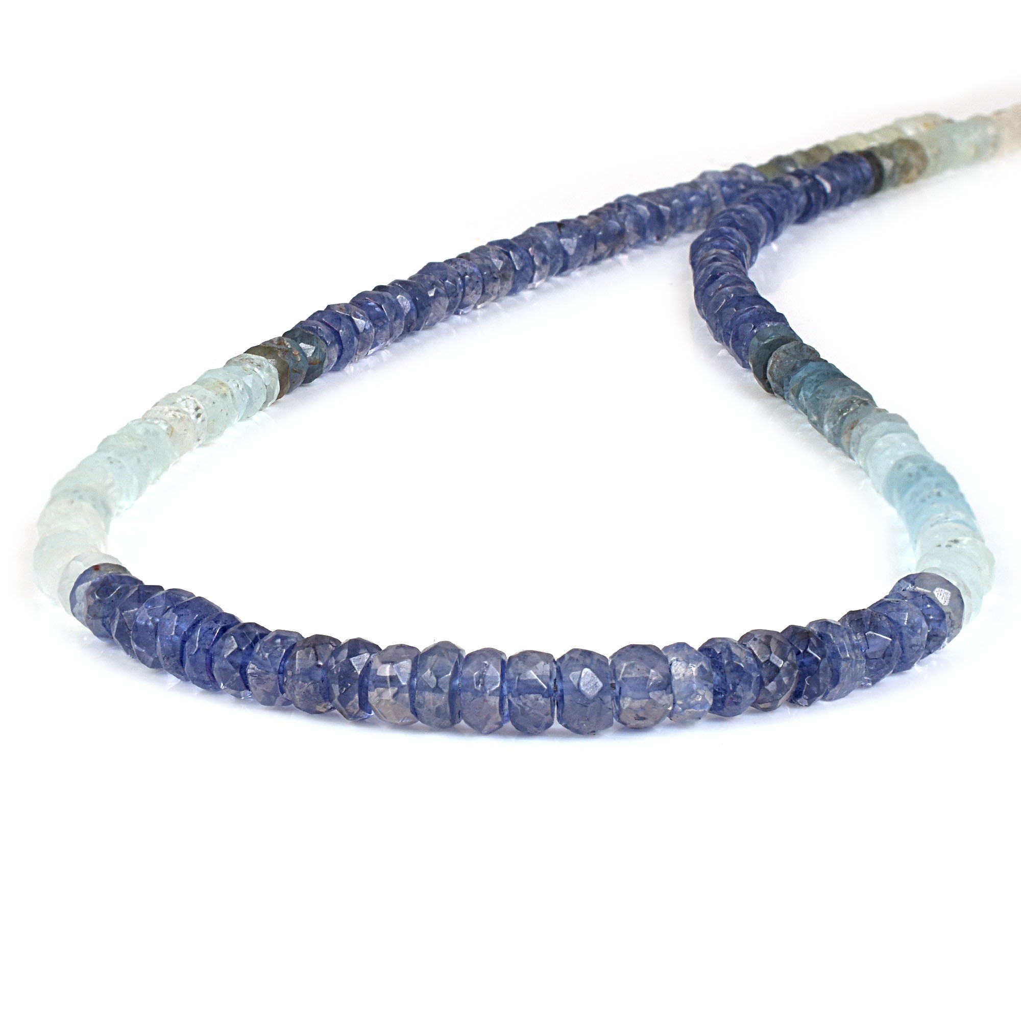 Collana con perline di iolite, collana di iolite blu naturale, collana di perle di iolite, collana di cristallo di iolite, collana di piccole perline regalo di compleanno per lei