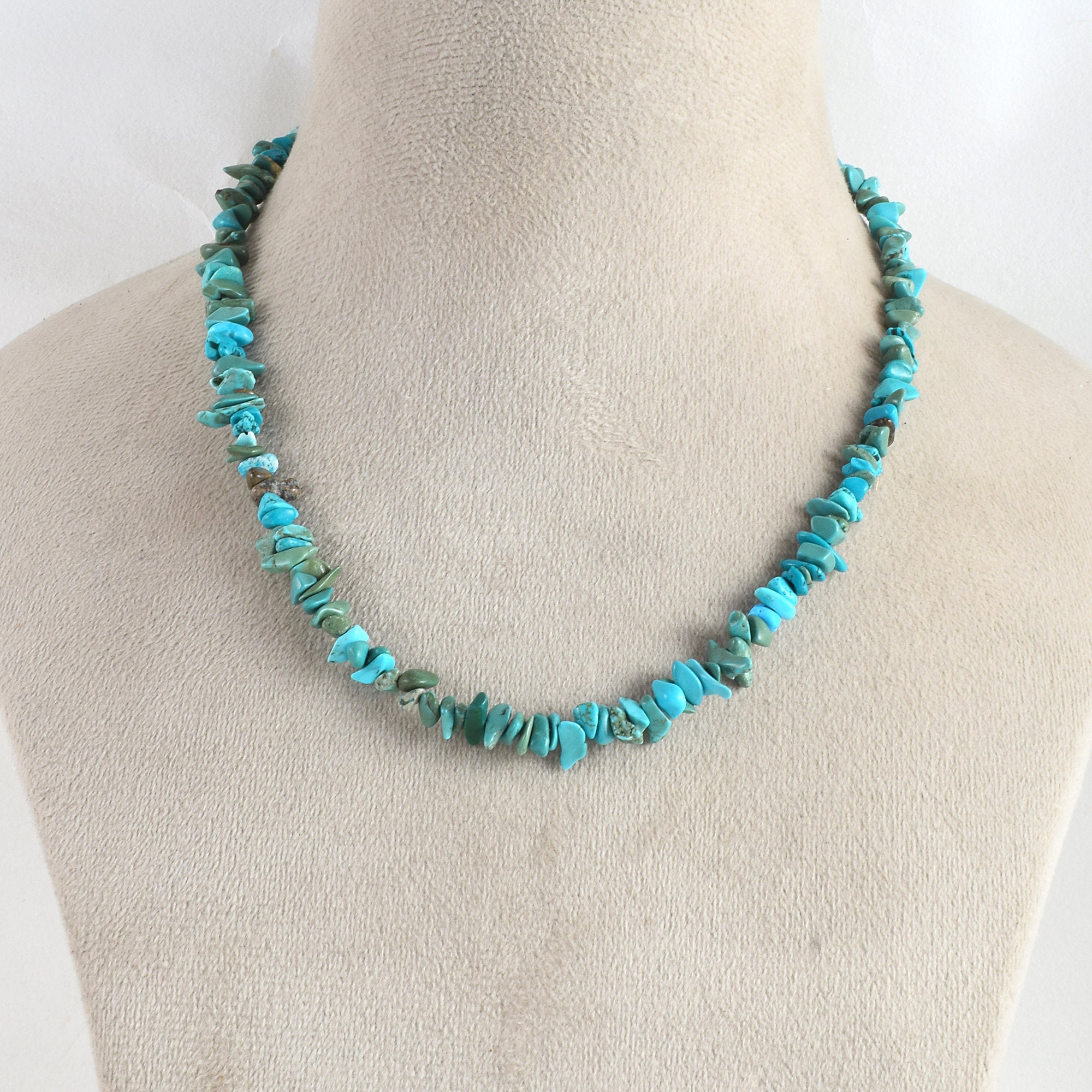 COLLIER ANCIEN - perles Cristal Bohême irisé Gris/Blanc - VINTAGE glass Necklace EUR 18,50 - FR
