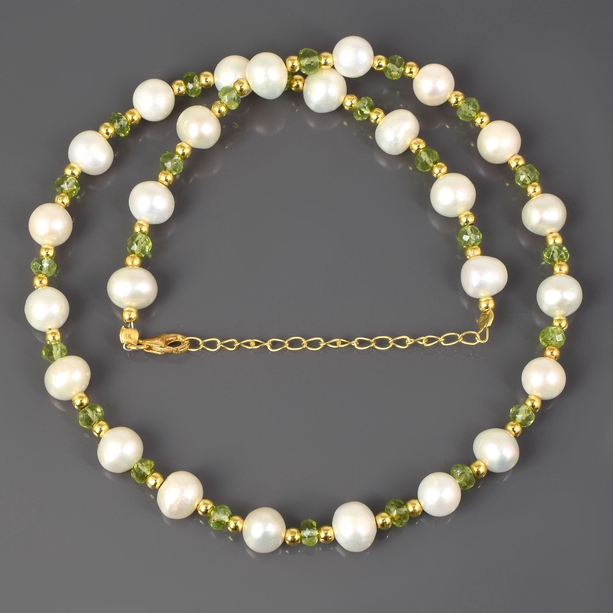 Collana scomponibile perle coltivate, Granato taglio diamond - Marakò