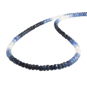 Blue Sapphire Necklace Sterling Silver Gemstone Jewelry September birthstone