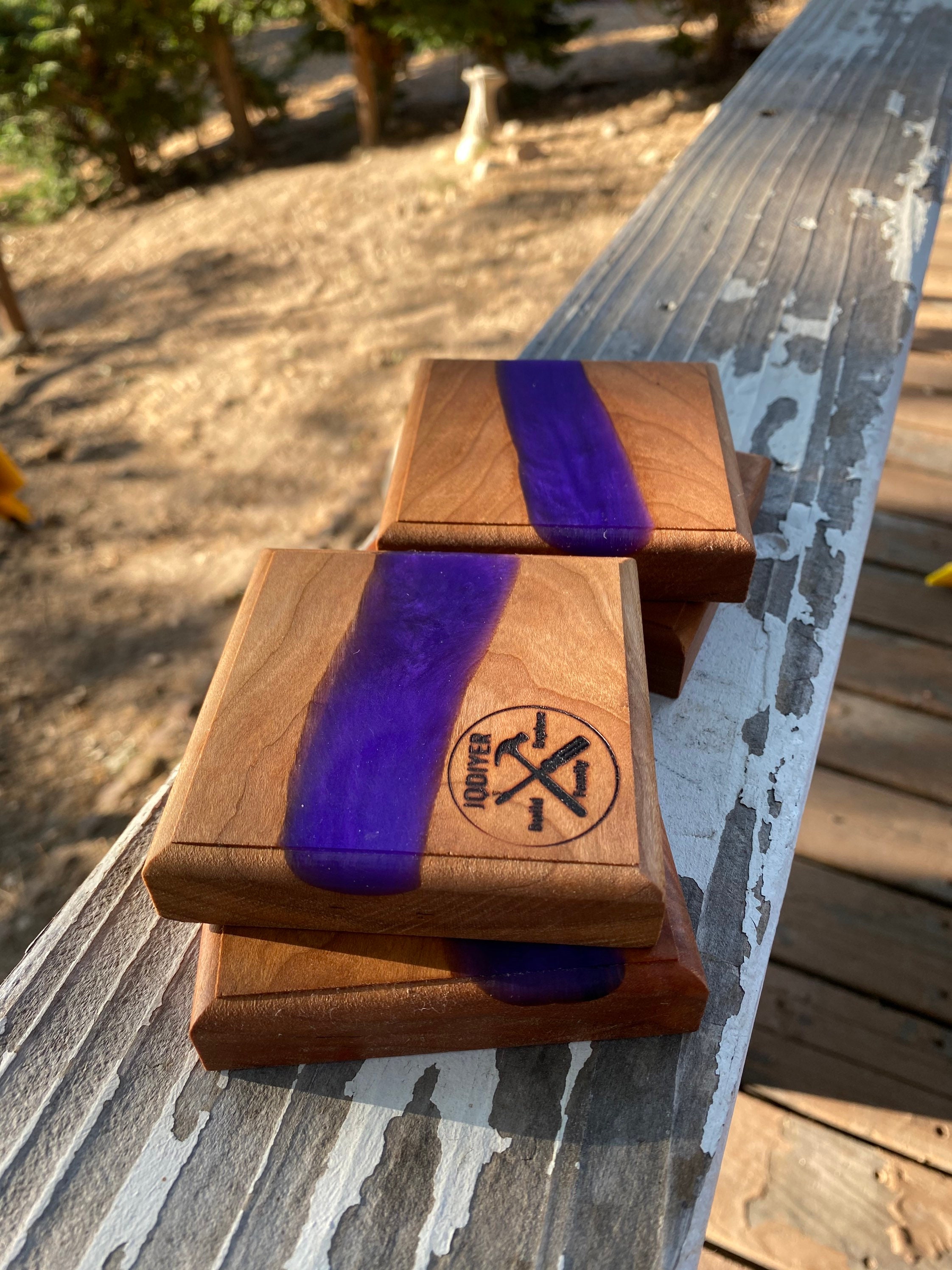 Handmade Custom Epoxy River Coasters Etsy.de