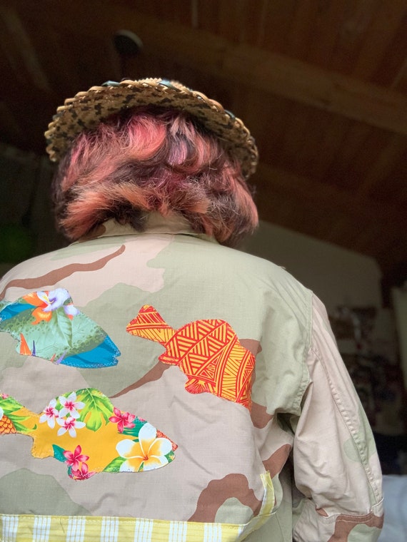 orange army fatigue jacket