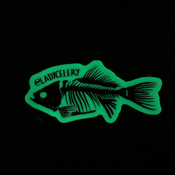 Glow-In-The-Dark Fish Sticker