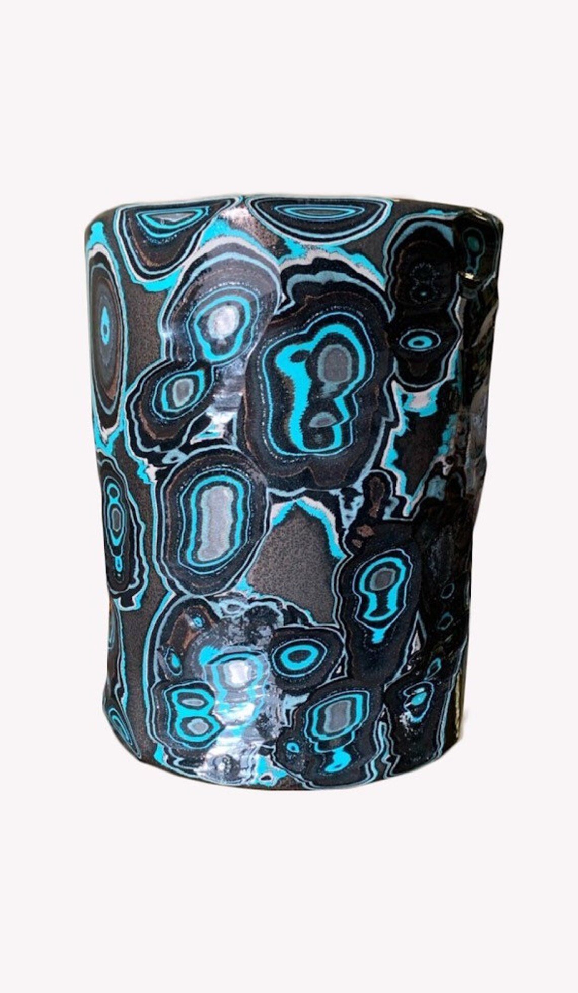 Powderite Vase Steel Vase Handcrafted Vase Powder Coat Etsy