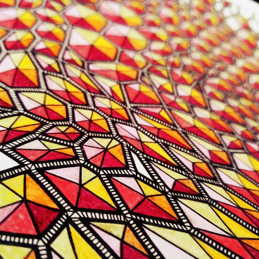 Dragon Scales Printable Coloring Page for Adults by Yanina Etsy