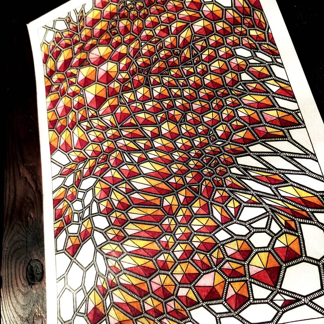 Dragon Scales Printable Coloring Page for Adults by Yanina Etsy