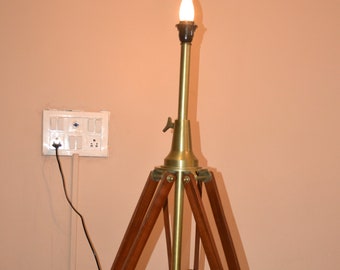alte Scherenlampe orig 60er 70er Jahre Vintage Teak Holz Stoffschirm Danish ?