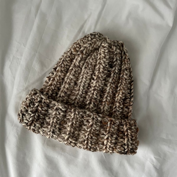 Chunky Crochet Beanie, Multicolor Beanie, Colorful Winter Hat, Cozy Winter Accessories, Warm Knit Hat, Crochet Winter Hat
