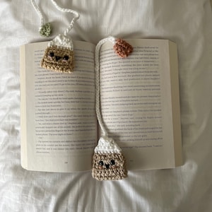 Crochet Teabag Bookmark | Handmade Bookmark | Book Accessories | Gifts for Book Lovers