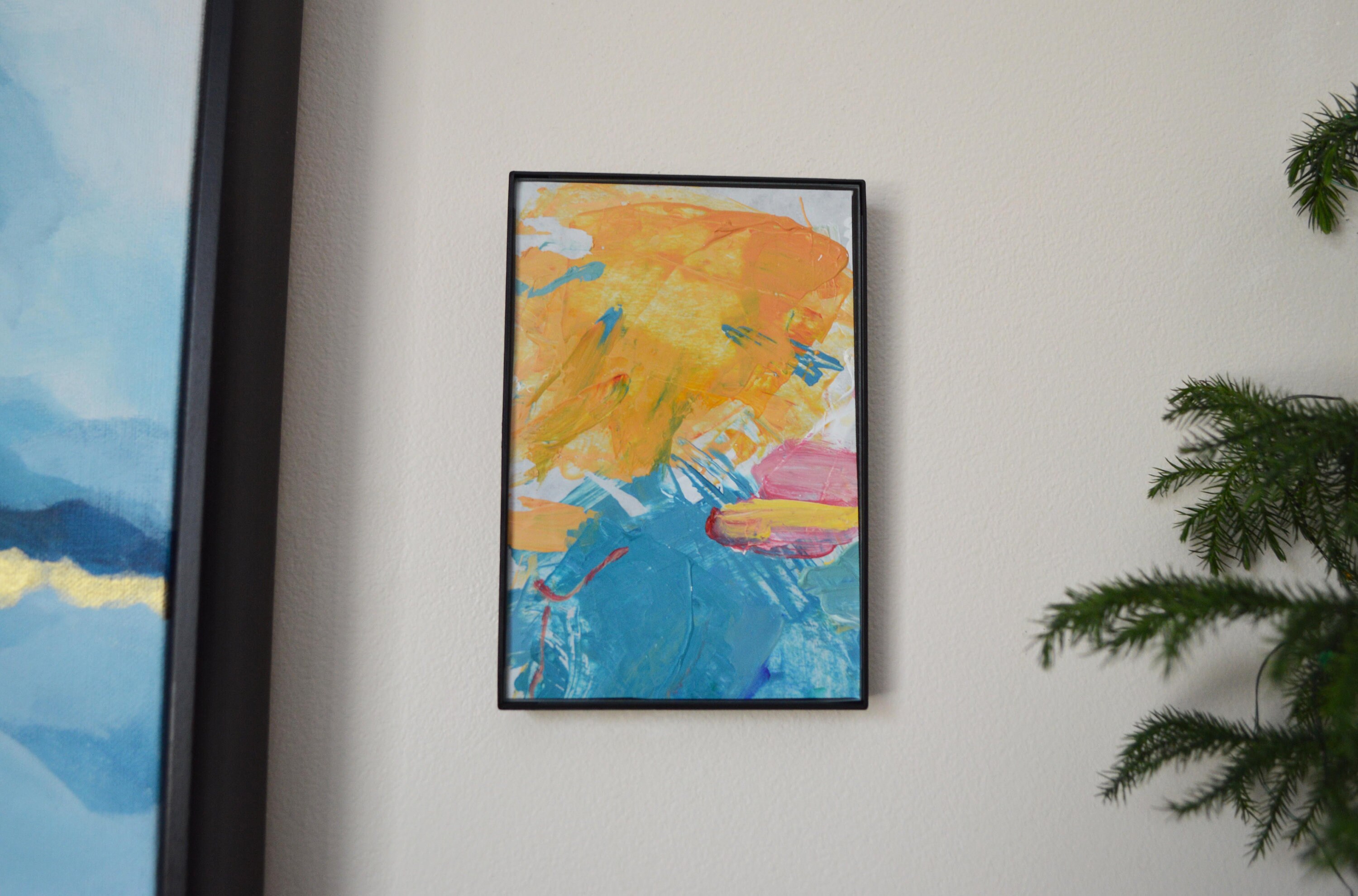 Framed 4x6 in. Abstract Art Painting Original Art Made from Etsy