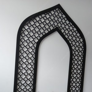 Mehraab for Prayer Room, Wooden Geometric Arch Panel, Moroccan Decorative Wood Panel, Moroccan Arabic Arch Frame, Mehraab Islamic Wall Art