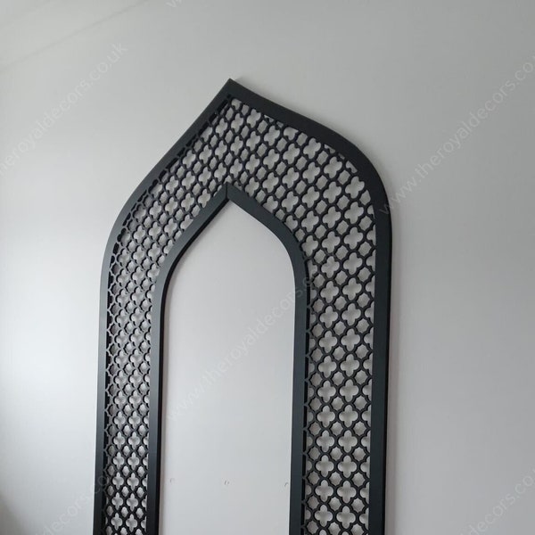 Mehraab for Prayer Room or Mosque, Wooden Geometric Arch Panel, Moroccan Decorative Panel, Moroccan Arabic Arch Frame, Mehraab Islamic Art