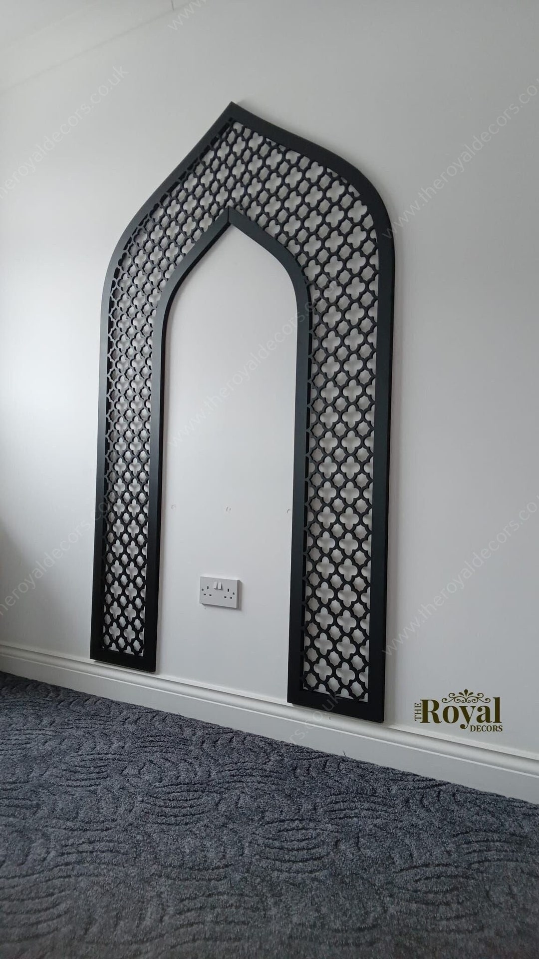 Mahtab Arch Wooden Mehraab Arch Panel, Geometric Islamic Wall Art - Etsy