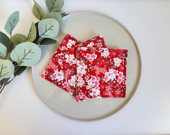 Fabric coasters, Free Delivery, Japanese coaster, tableware, housewarming, nana gift, Christmas gift