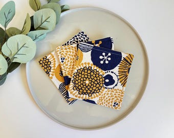 Fabric coasters, Japanese coaster, tableware, housewarming, nana gift, Christmas gift