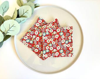 Fabric coasters, Japanese coaster, tableware, housewarming, nana gift, Christmas gift