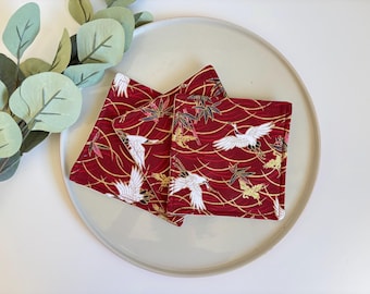 Fabric coasters, Free Delivery, Japanese coaster, tableware, housewarming, nana gift, Christmas gift