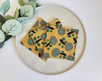 Fabric coasters, Free Delivery, Japanese coaster, tableware, housewarming, nana gift, Christmas gift