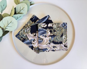 Fabric coasters, Free Delivery,  Japanese coaster, tableware, housewarming, nana gift, Christmas gift