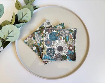 Fabric coasters, Free Delivery,  Japanese coaster, tableware, housewarming, nana gift, Christmas gift