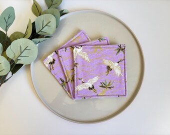 Fabric coasters, Free Delivery,  Japanese coaster, tableware, housewarming, nana gift, Christmas gift