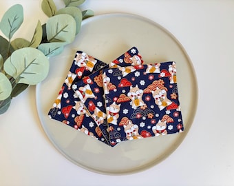 Fabric coasters, Japanese coaster, tableware, housewarming, nana gift, Christmas gift