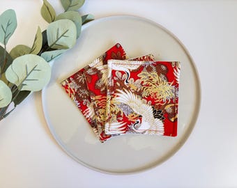 Japanese Fabric Coasters: Handmade Tableware Gift