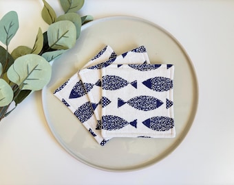 Fabric coasters, Free Delivery,  Japanese coaster, tableware, housewarming, nana gift, Christmas gift