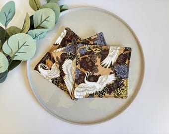 Fabric coasters, Free Delivery,  Japanese coaster, tableware, housewarming, nana gift, Christmas gift