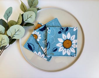 Fabric coasters, Free Delivery,  Japanese coaster, tableware, housewarming, nana gift, Christmas gift