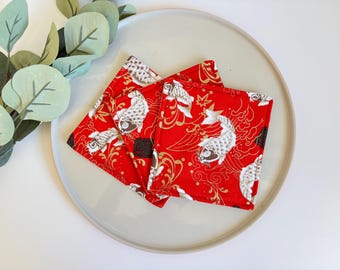 Fabric coasters, Free Delivery,  Japanese coaster, tableware, housewarming, nana gift, Christmas gift