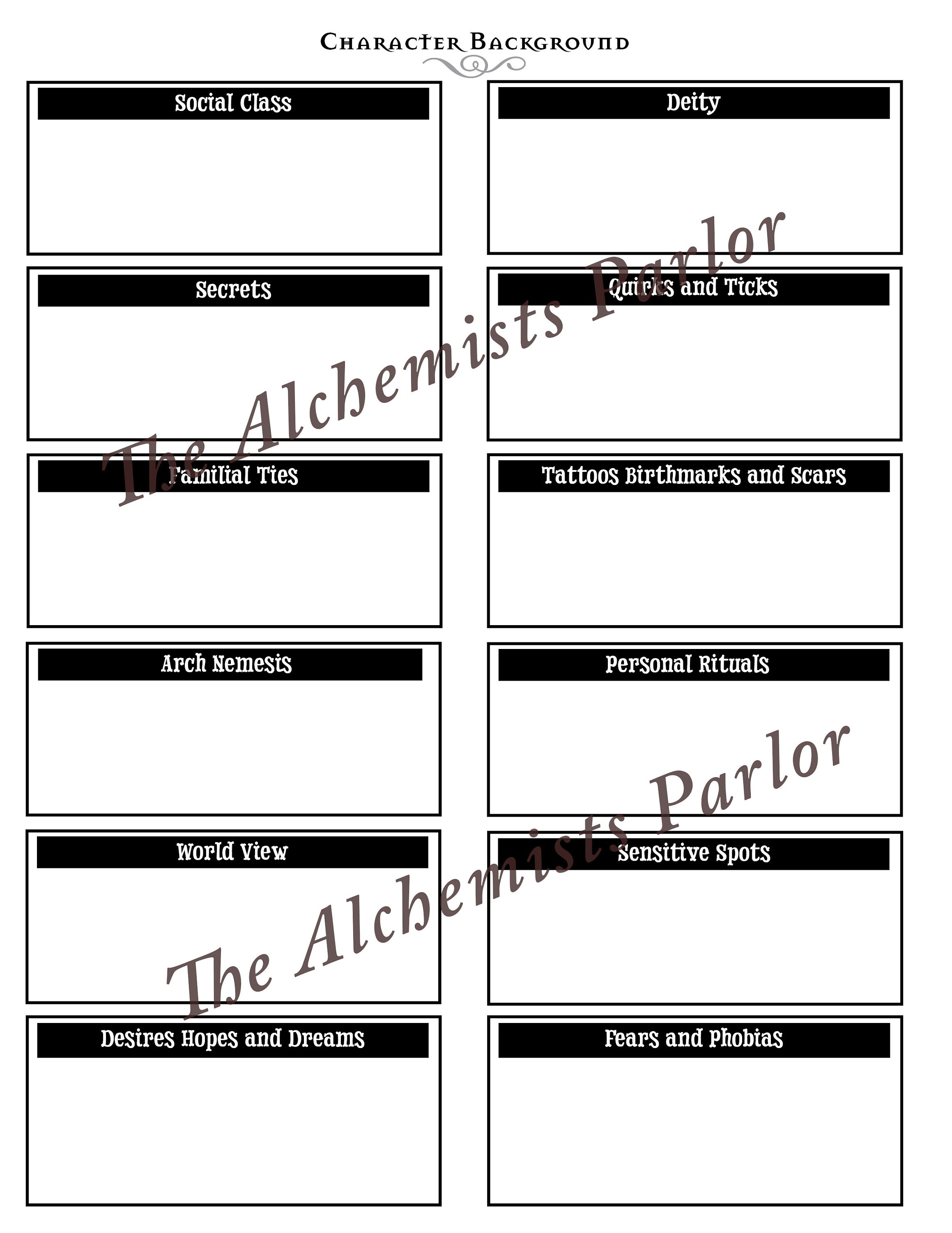 Sheet of the Pathfinder - Etsy
