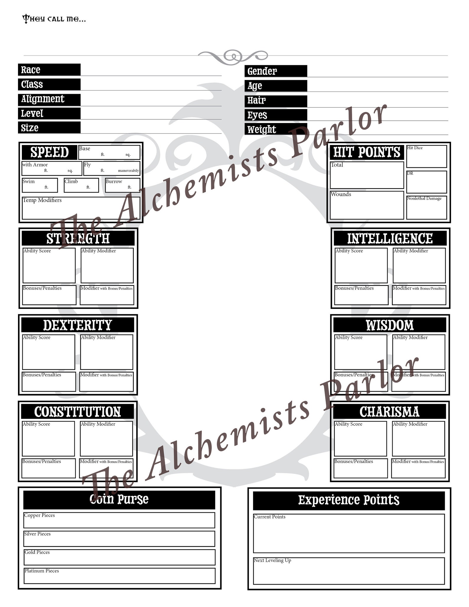 Sheet of the Pathfinder - Etsy