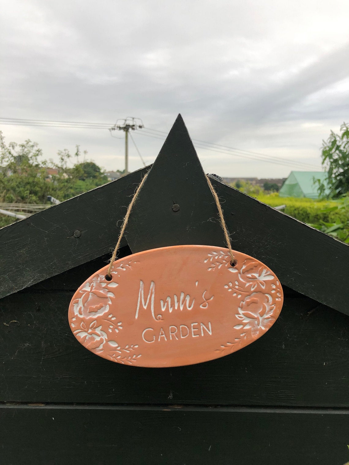 Terracotta Mums Garden Shed Plaque Sign Outdoor/Garden Etsy