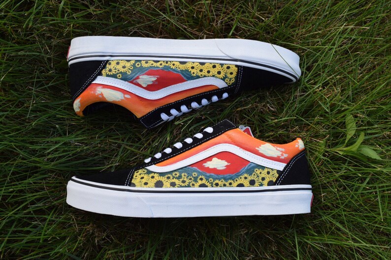 flower boy custom vans