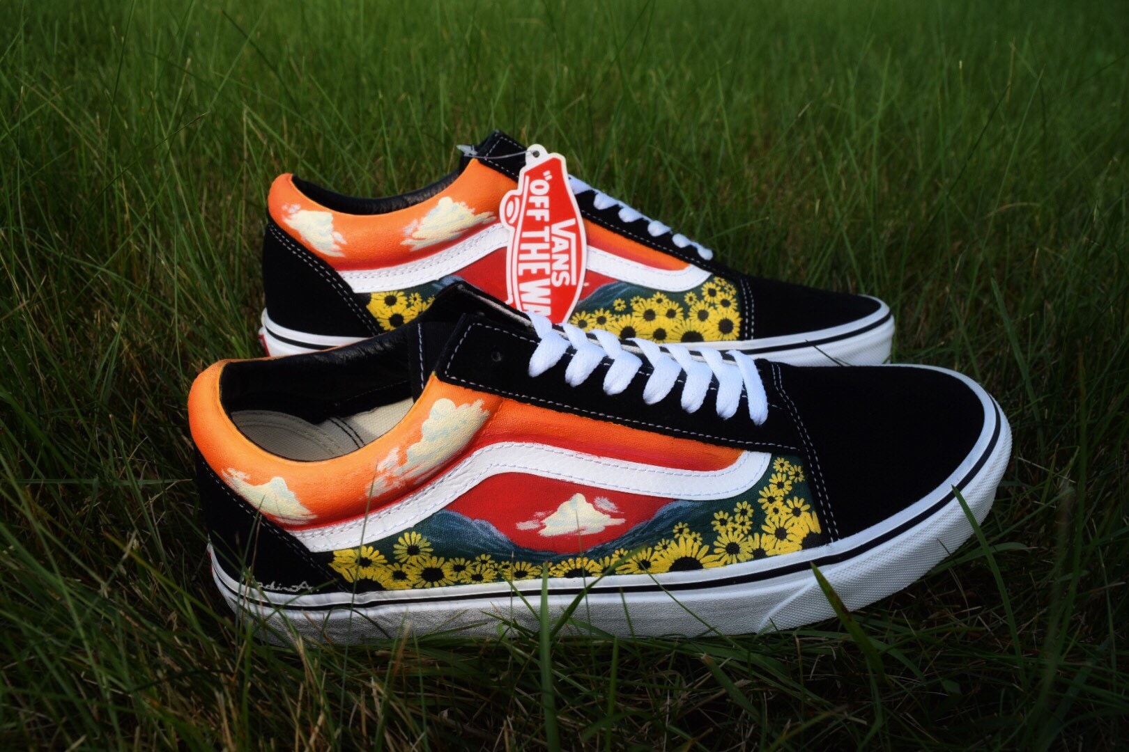 Flower by Creator Inspired Old Skool Vans Hand |