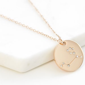 Kinsley Armelle™ Zodiac Collection - Rose Gold Leo Necklace (July 23 - Aug 22)