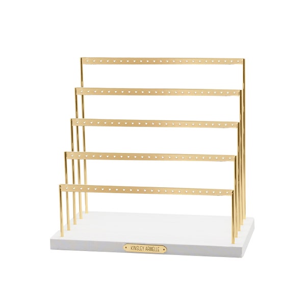 Kinsley Armelle™ Organizer Collection - Gold Earring Ladder - 5 Rows