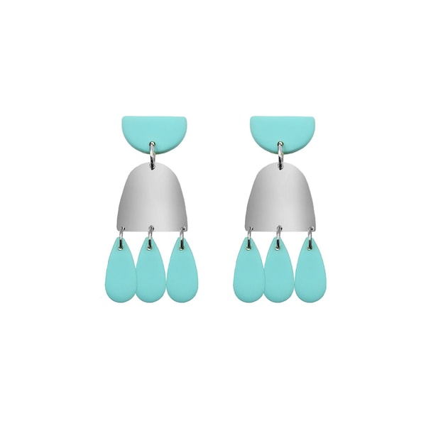 Kinsley Armelle™ Doris Collection - Silver Mint Earrings