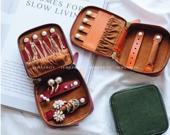 leather jewelry box organizer