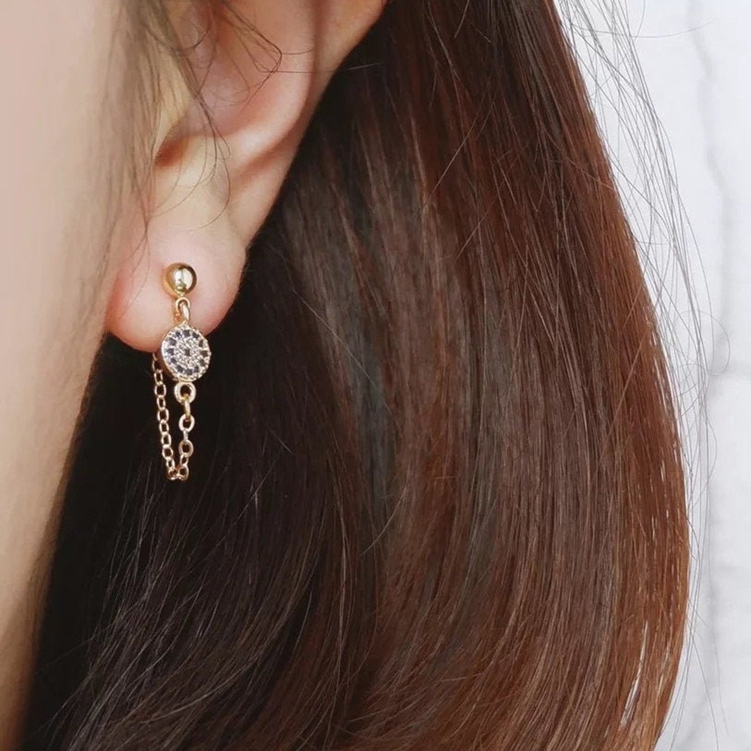 Santore Jewelry Evil Eye Chain Earring main image 1