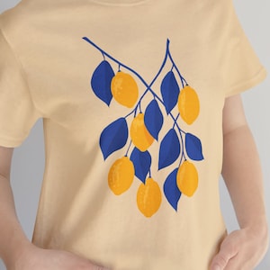 Lemon Gardening Shirt Cottagecore Indie Clothes Cute Fruit Shirt Aesthetic Clothes Lemon T Shirt